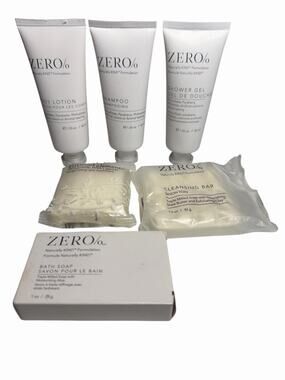 6 Pack Lot Gilchrist Soames Zero% 1.35oz Shampoo Shower Gel Lotion Cleansing Bar